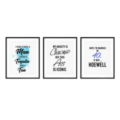 Rude Novelty Wall Art UNFRAMED Print (3 Pack)
