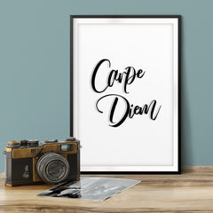 Carpe Diem UNFRAMED Print Inspirational Wall Art