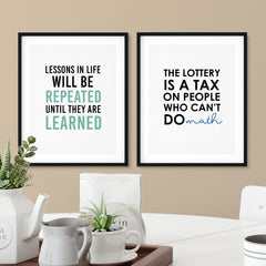 Dad-ism's Wall Art UNFRAMED Print (2 Pack)