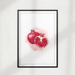 Pomegranate Watercolor UNFRAMED Print Fruit Wall Art