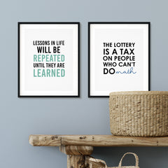Dad-ism's Wall Art UNFRAMED Print (2 Pack)