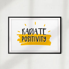 Radiate Positivity UNFRAMED Print Décor Wall Art