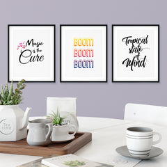 Party Wall Art UNFRAMED Print (3 Pack)