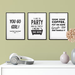 She Got It Wall Art UNFRAMED Print (3 Pack)