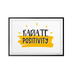 Radiate Positivity UNFRAMED Print Décor Wall Art