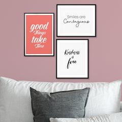 Small Advice Wall Art UNFRAMED Print (3 Pack)
