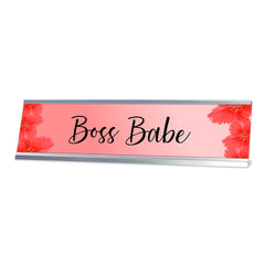 Boss Babe, Rouge Desk Sign (2 x 8")