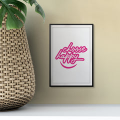 Choose Happy UNFRAMED Print Home Decor Wall Art