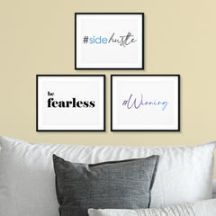 Hustle Wall Art UNFRAMED Print (3 Pack)