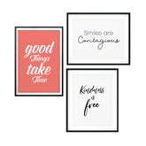 Small Advice Wall Art UNFRAMED Print (3 Pack)