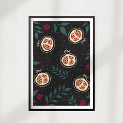 Pomegranate Segments UNFRAMED Print Fruit Wall Art