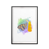 Butterfly Watercolor UNFRAMED Print Animal Wall Art
