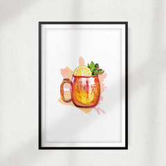 Moscow Mule UNFRAMED Print Drinking Wall Art