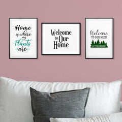 Home Time Bundle Wall Art UNFRAMED Print (3 Pack)