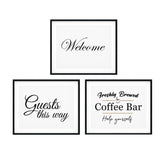 Guest Signs Bundle Wall Art UNFRAMED Print (3 Pack)