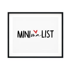 Minimalist UNFRAMED Print Cute Typography Wall Art