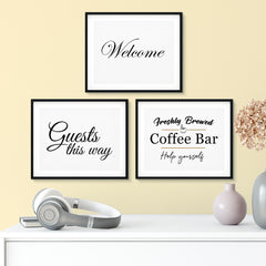 Guest Signs Bundle Wall Art UNFRAMED Print (3 Pack)