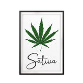 Sativa UNFRAMED Print Stoner Wall Art