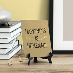 Signs ByLITA Happiness Is Homemade, Table Sign, 6" x 8"