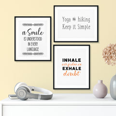 Simple Inspiration Wall Art UNFRAMED Print (3 Pack)