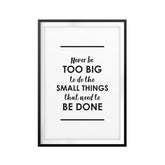 Humbleness Inspirational UNFRAMED Print Quote Wall Art