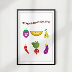 Days Of The Week By Emoji UNFRAMED Print Emoji Wall Art