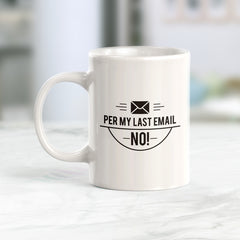Per My Last Email NO! Coffee Mug