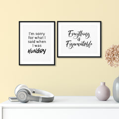 Sarcastic Fun Wall Decor UNFRAMED Print (2 Pack)