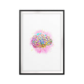 Think In Color UNFRAMED Print Anatomy Wall Art