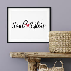 Soul Sisters UNFRAMED Print Family Wall Art