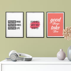 Motivational Reminder's Wall Art UNFRAMED Print (3 Pack)