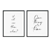 Simple Wisdom Wall Art UNFRAMED Print (2 Pack)
