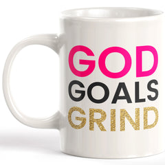 God Goals Grind Coffee Mug
