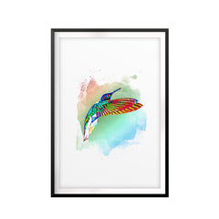 Abstract Bird UNFRAMED Print Animal Wall Art
