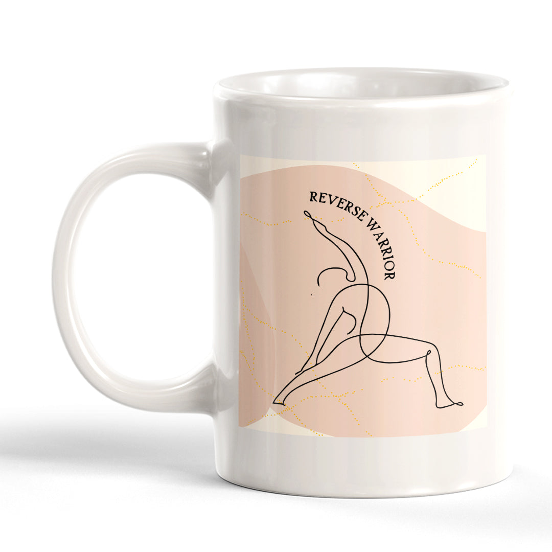 Reverse Warrior Pose Yoga Coffee Mug