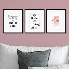Calm & Inspired Wall Decor UNFRAMED Print (3 Pack)