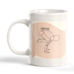 Crane Pose Yoga Coffee Mug