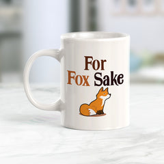 For Fox Sake, Novelty Coffee Mug Drinkware Gift