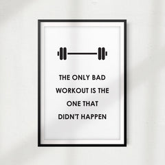 Workout Inspiration UNFRAMED Print Workout Motivation Wall Art
