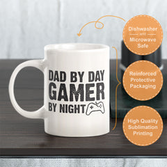 Dad By Day Gamer By Night Coffee Mug