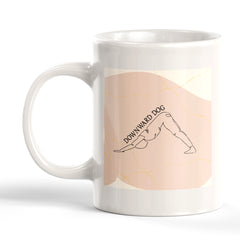 Downward Dog Pose Yoga Coffee Mug