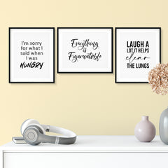 Young And Funny Wall Decor UNFRAMED Print (3 Pack)