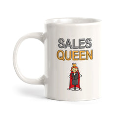 Sales Queen Stick People Design Coffee Mug