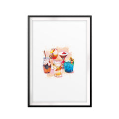 Choose Your Cocktail UNFRAMED Print Drinking Wall Art