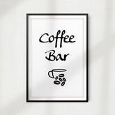 Coffee Bar UNFRAMED Print Home Décor, Coffee Wall Art