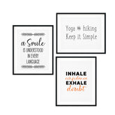 Simple Inspiration Wall Art UNFRAMED Print (3 Pack)
