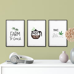 Refined Stoner Wall Art UNFRAMED Print (3 Pack)