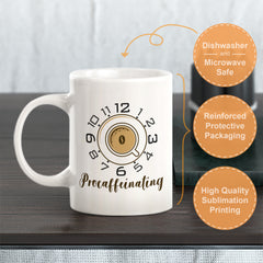 Procaffeinating, Novelty Coffee Mug Drinkware Gift