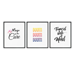 Party Wall Art UNFRAMED Print (3 Pack)
