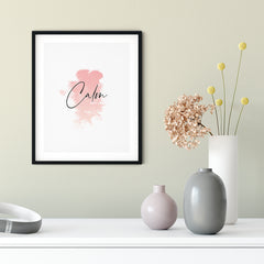 Calm UNFRAMED Print Motivational Decor Wall Art